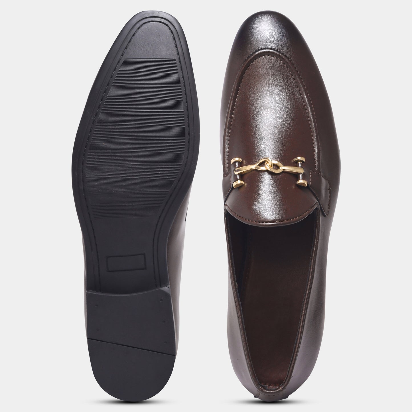 Wave Walker Command Classic Dress Brown Penny Loafers For Men
