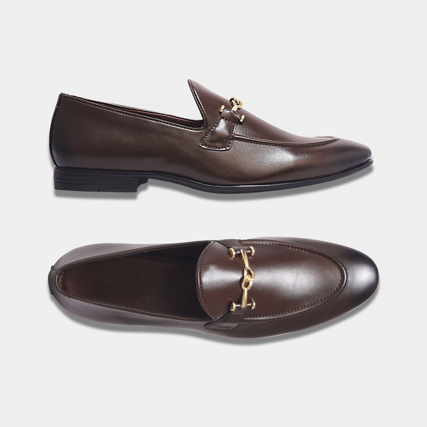 Wave Walker Command Classic Dress Brown Penny Loafers For Men