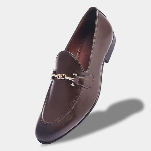 Wave Walker Command Classic Dress Brown Penny Loafers For Men