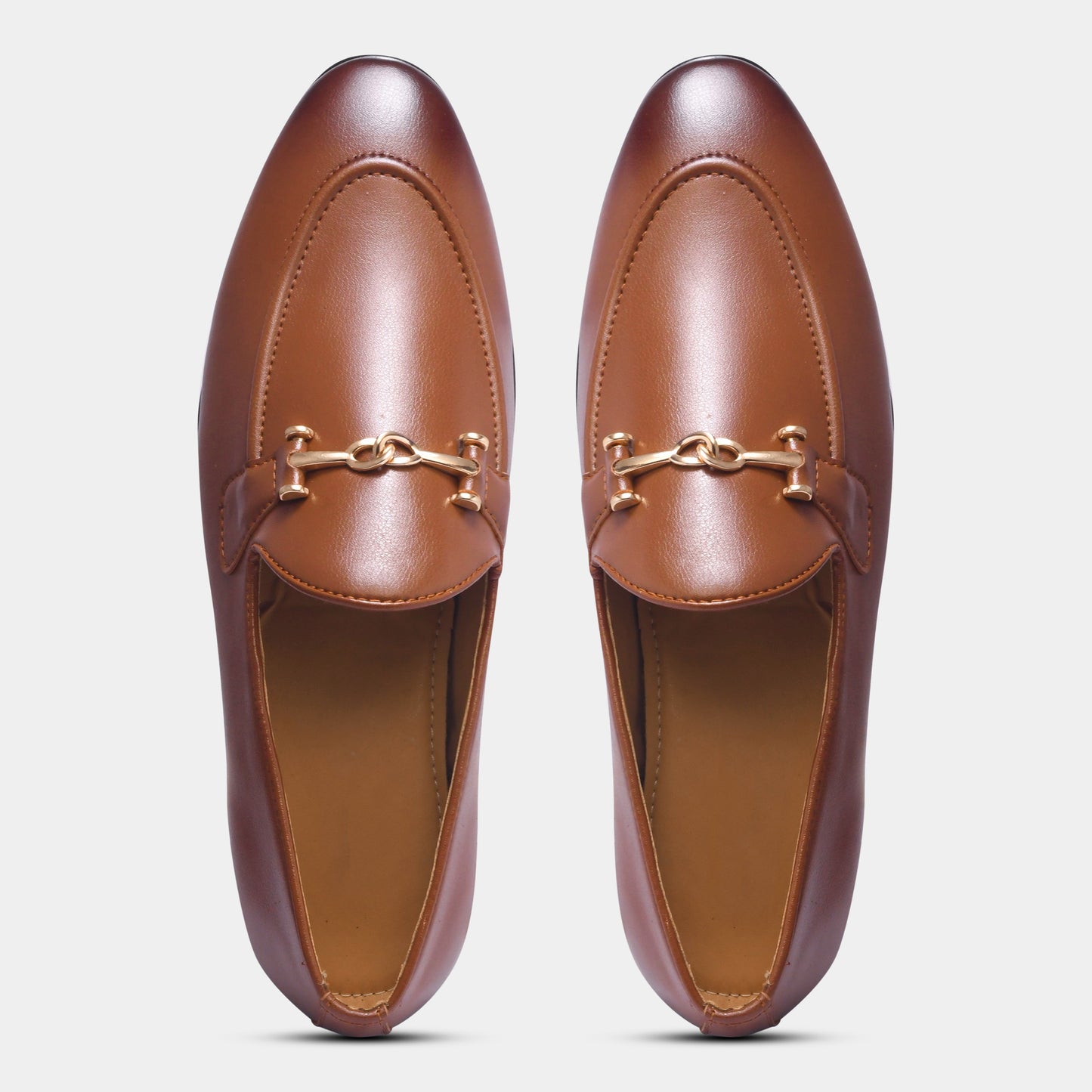 WAVEWALKER Command Classic Dress Brown Penny Loafers For Men