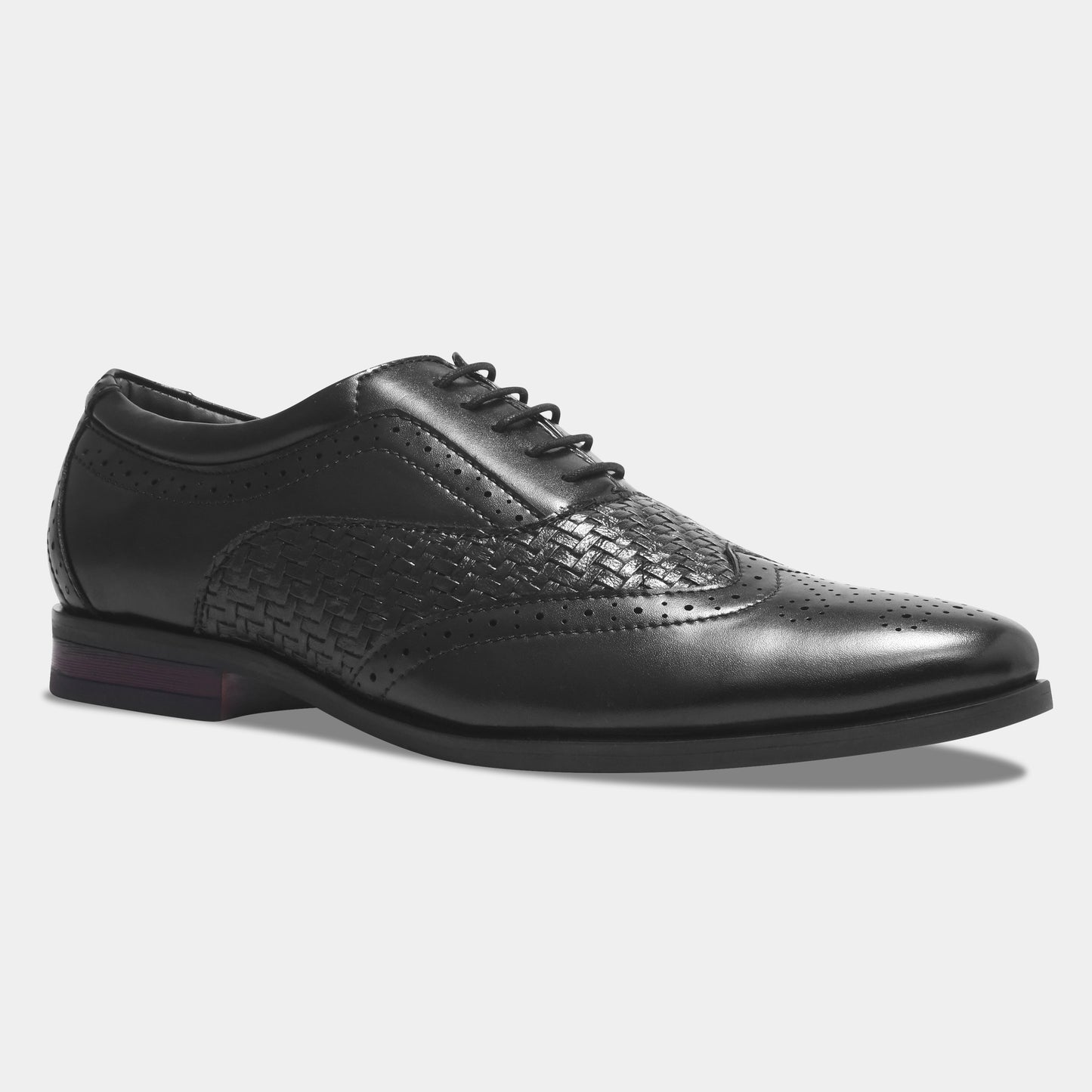 Wave Walker Cruse Sophisticated & Black Stylish Lace-Up Brogue Shoes For