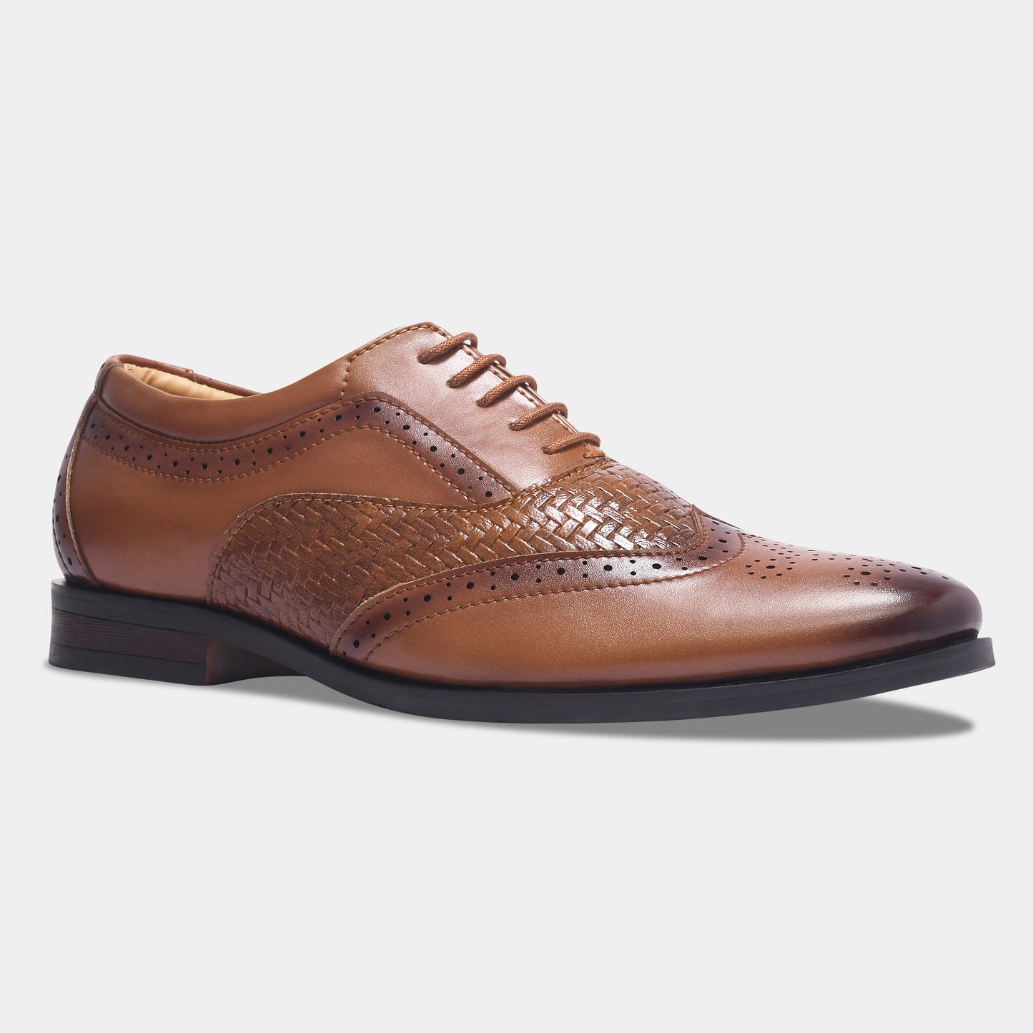 Wave Walker Cruse Sophisticated & Tan Stylish Lace-Up Brogue Shoes For