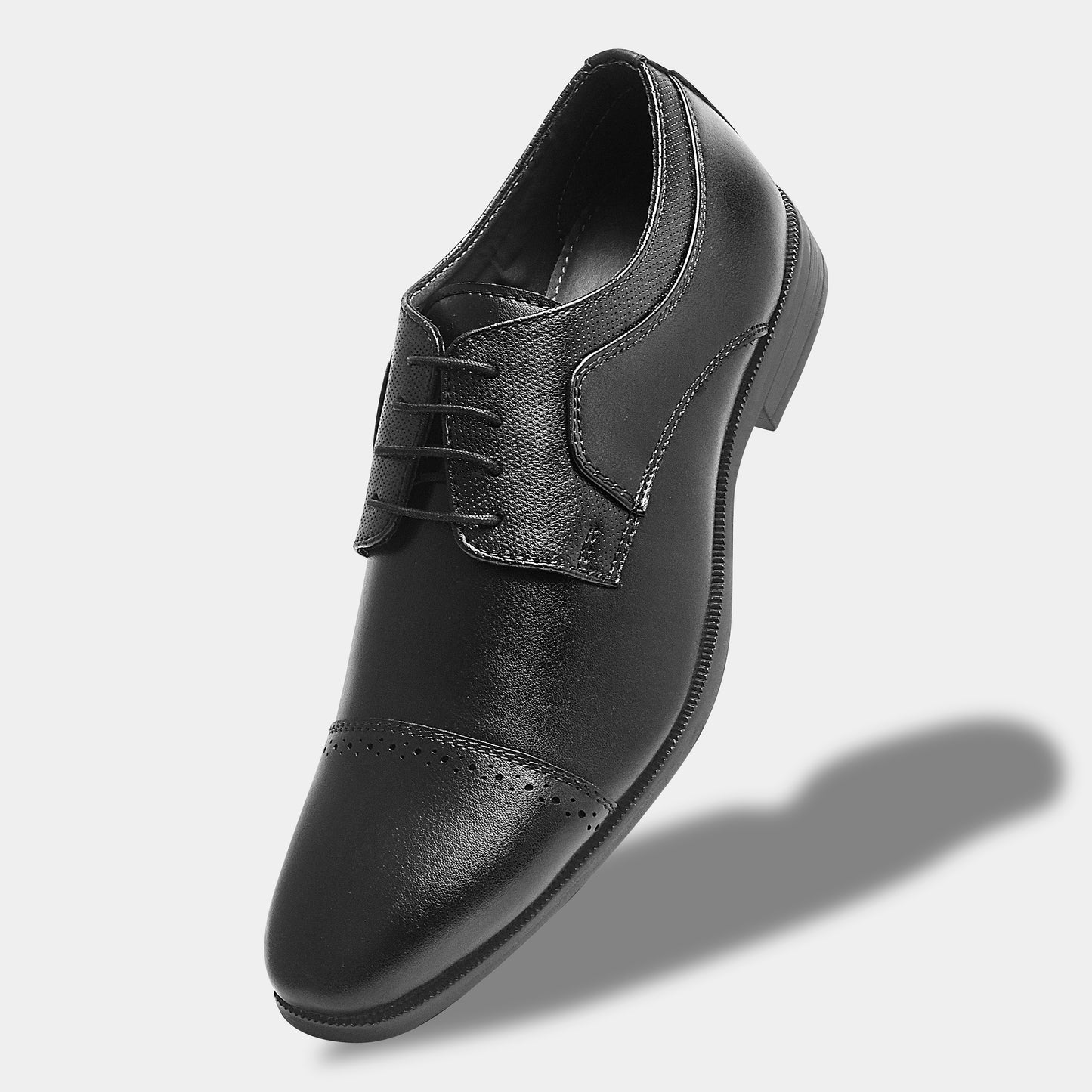 Wave Walker Grit Premium Oxford Black Shoes For Men