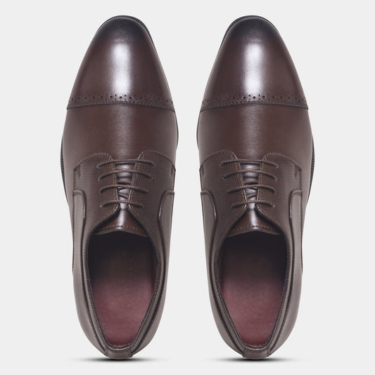Wave Walker Grit Premium Oxford Brown Shoes For Men