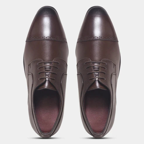 Wave Walker Grit Premium Oxford Brown Shoes For Men