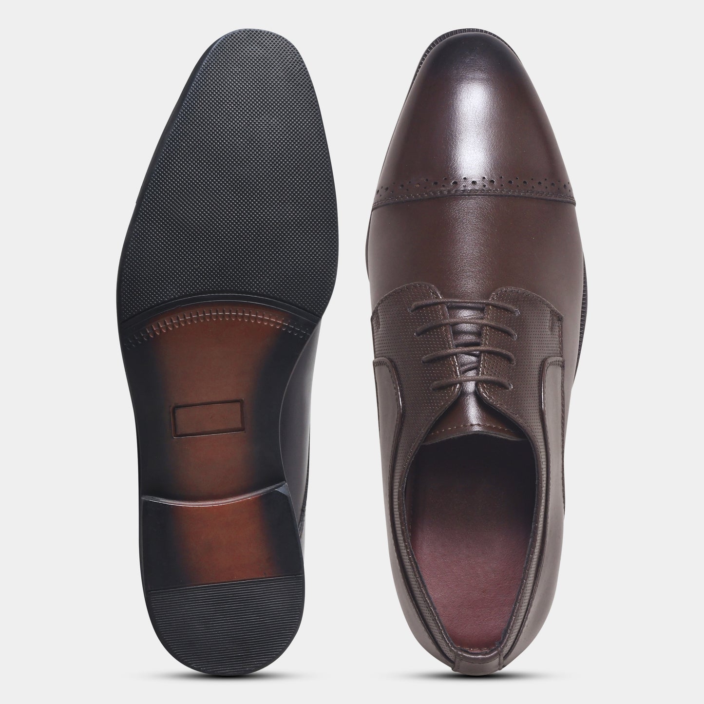 Wave Walker Grit Premium Oxford Brown Shoes For Men