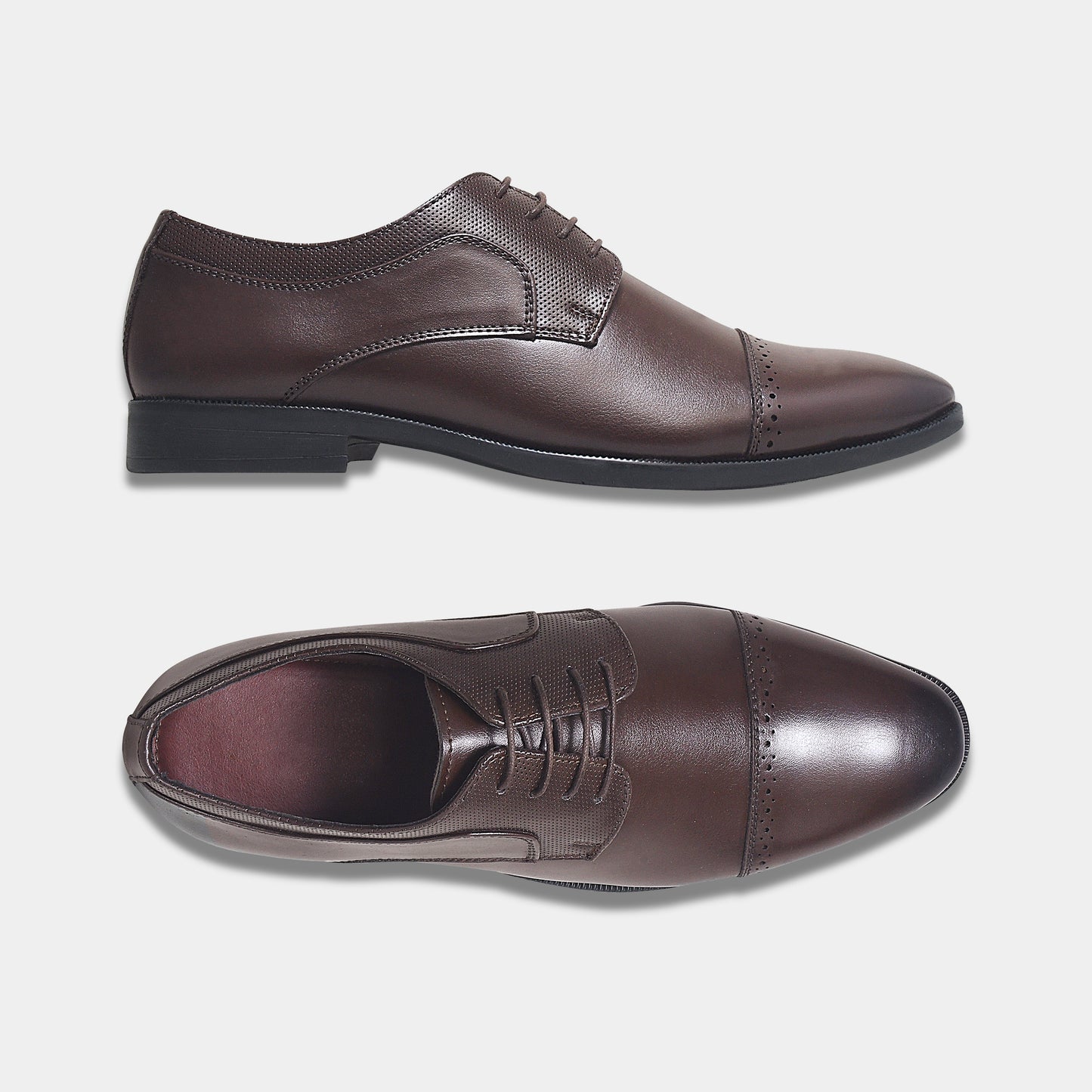 Wave Walker Grit Premium Oxford Brown Shoes For Men
