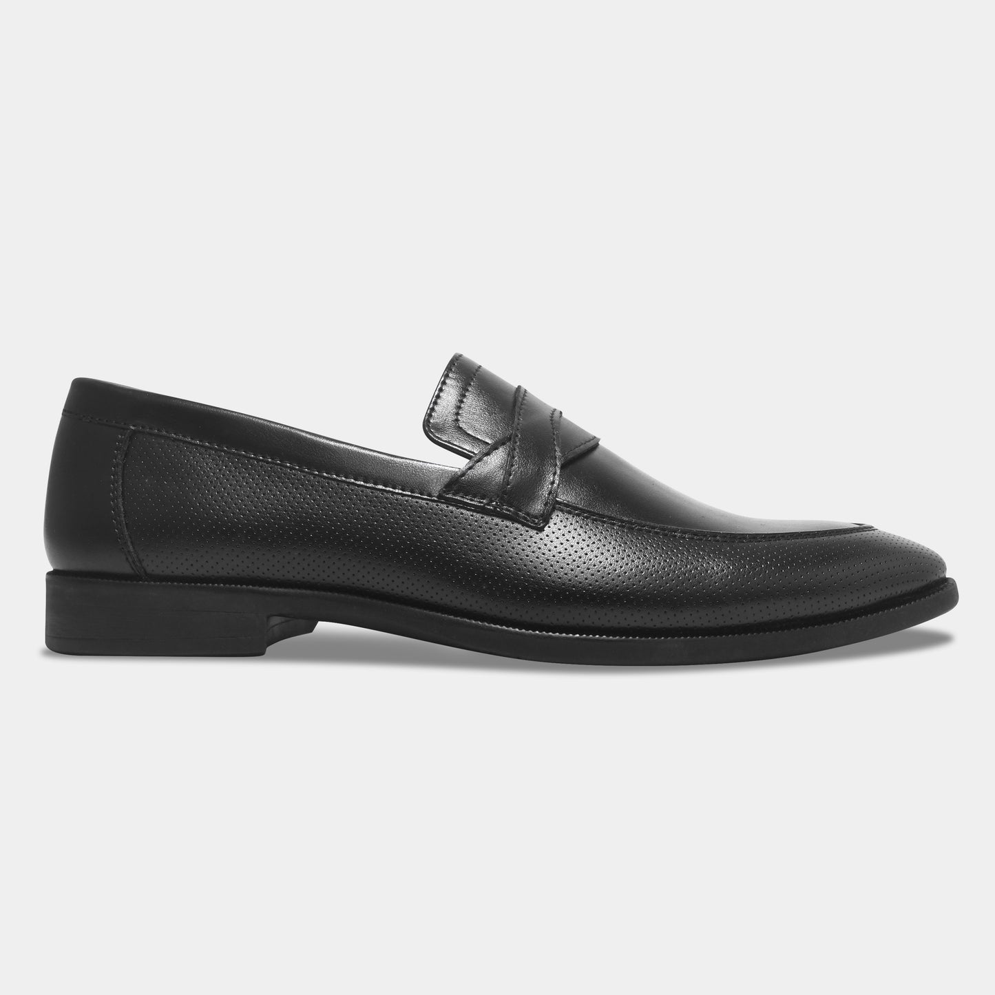 WAVEWALKER HUNTER Men Faux Leather Black Slip-On Loafers