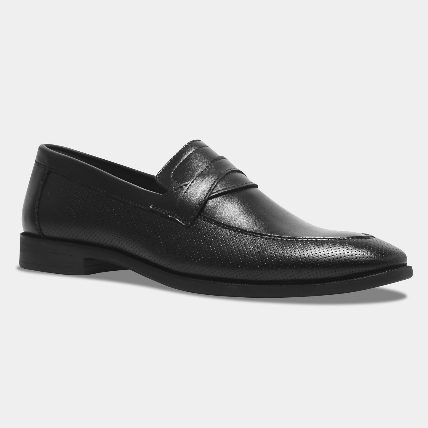 WAVEWALKER HUNTER Men Faux Leather Black Slip-On Loafers