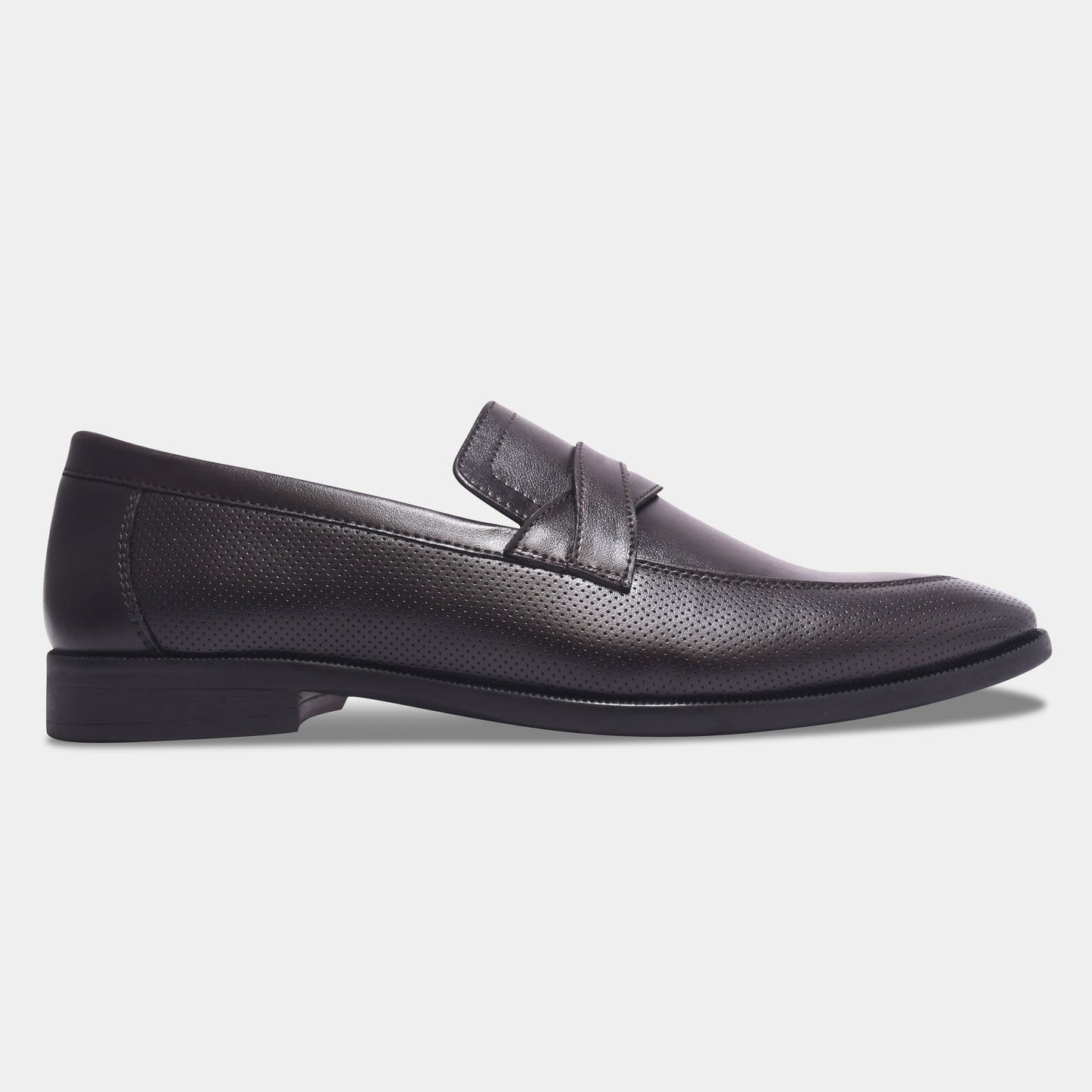 WAVEWALKER HUNTER Men Faux Leather Black Slip-On Loafers