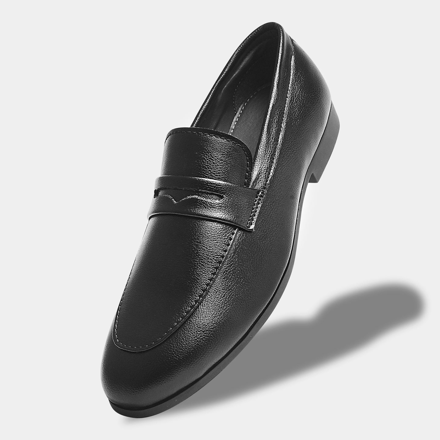 WAVEWALKER LEO Classic Dress Black Penny Loafers For Men