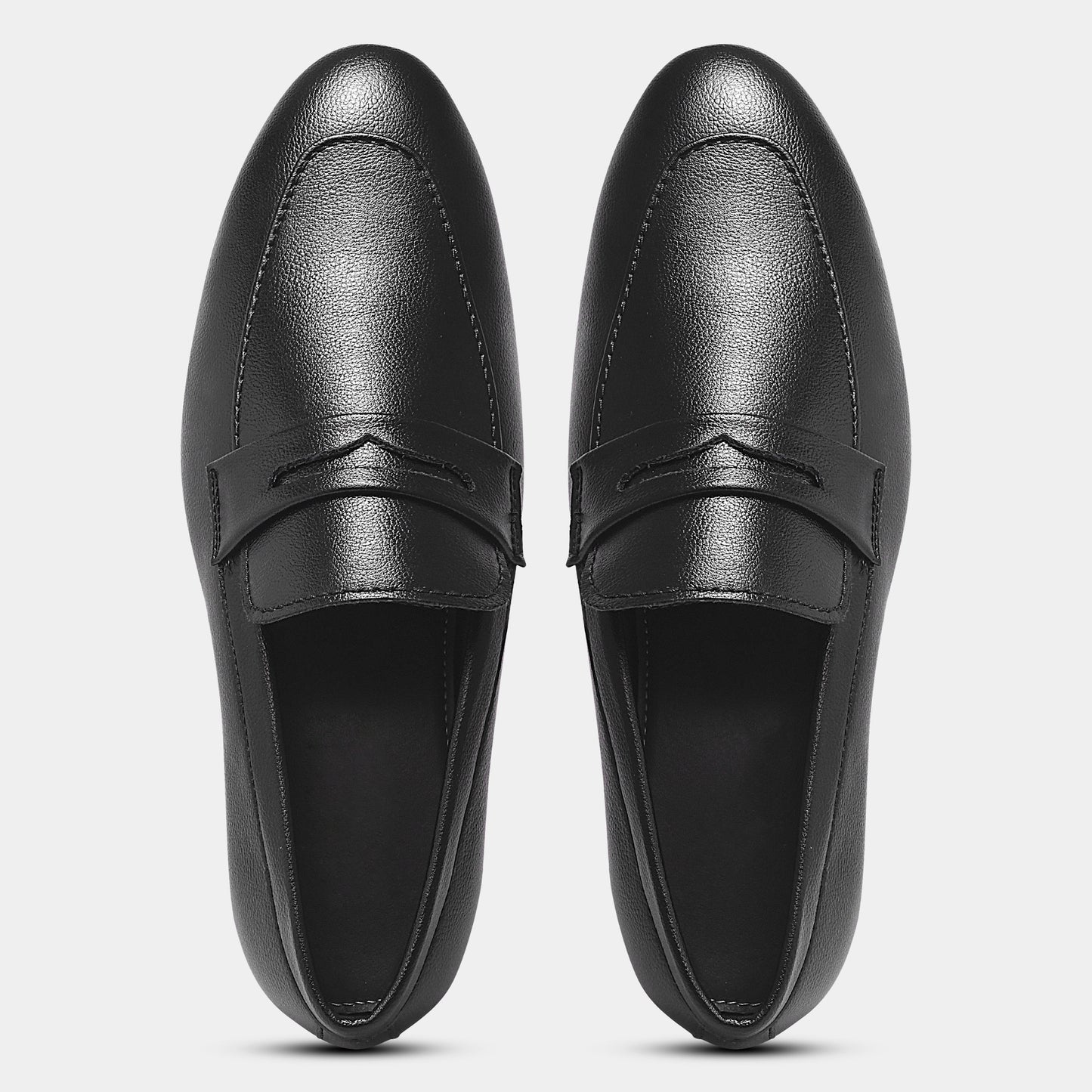 WAVEWALKER LEO Classic Dress Black Penny Loafers For Men