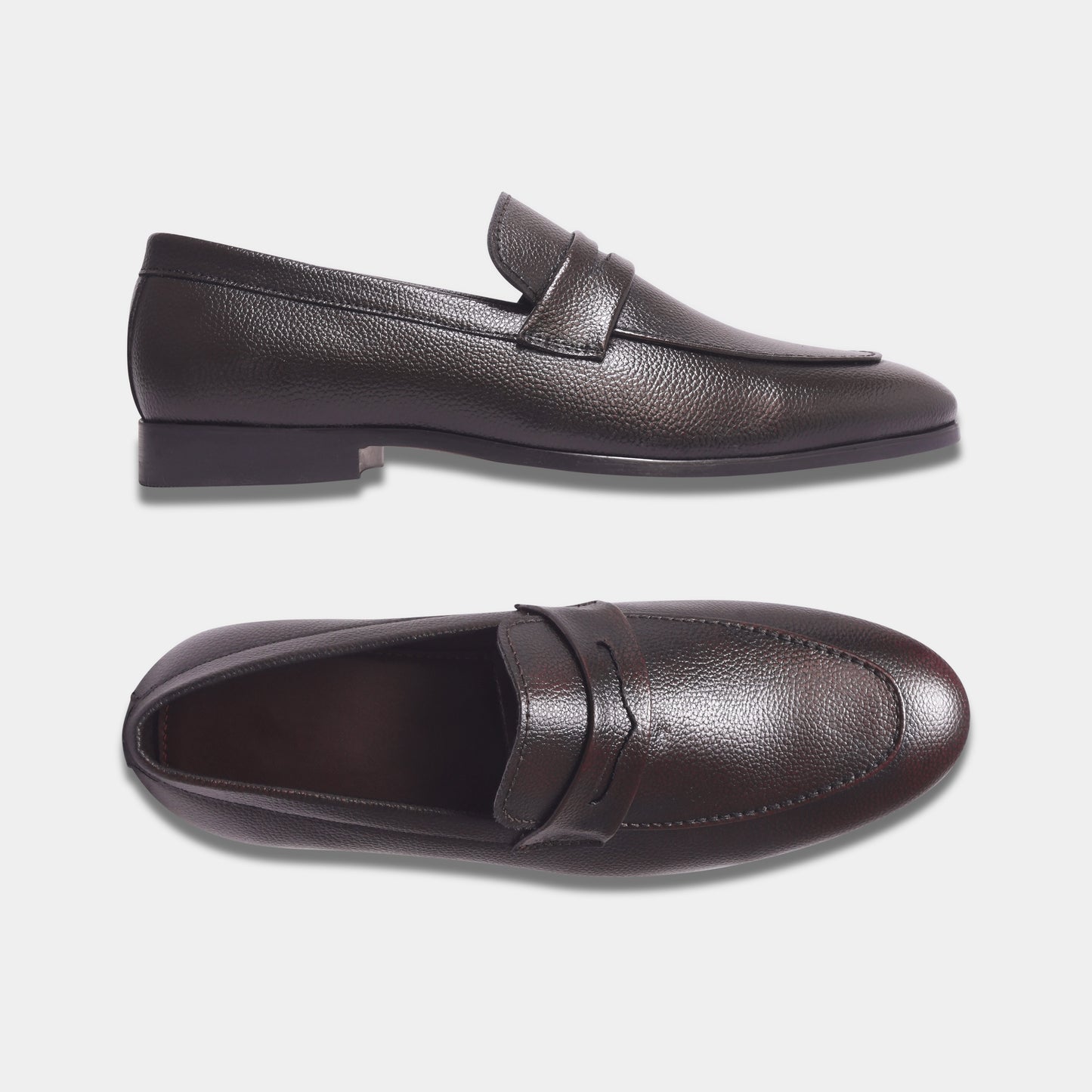 WAVEWALKER LEO Classic Dress Black Penny Loafers For Men