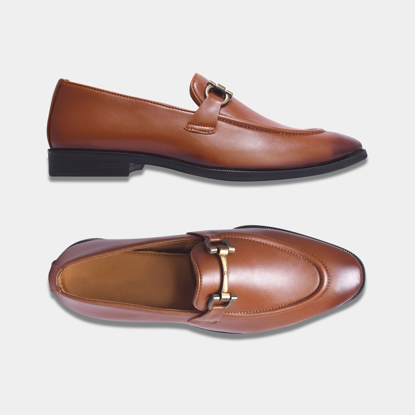 WAVEWALKER ONYX Classic Dress Black Penny Loafers For Men