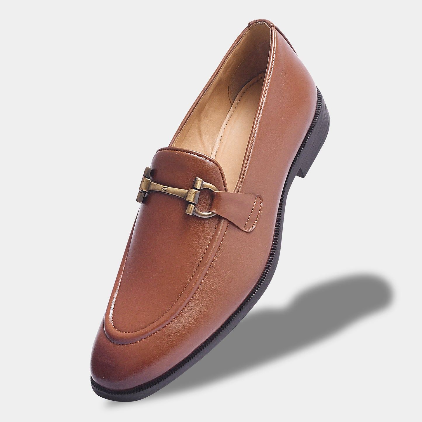 WAVEWALKER ONYX Classic Dress Black Penny Loafers For Men