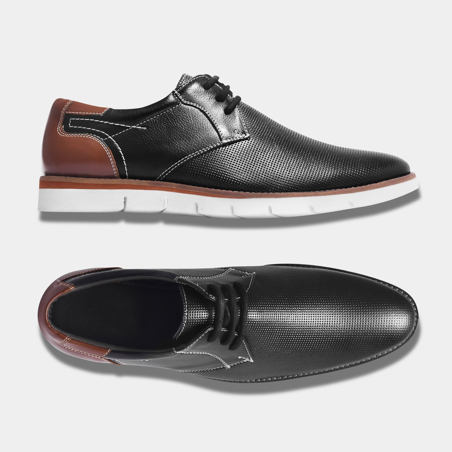 WAVEWALKER RUNNER Men Faux Leather Casual Lace-Ups Shoes