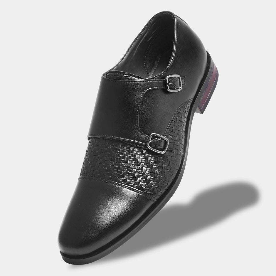 WAVEWALKER STEEL Men Premium Double Monk Strap Formal Shoes