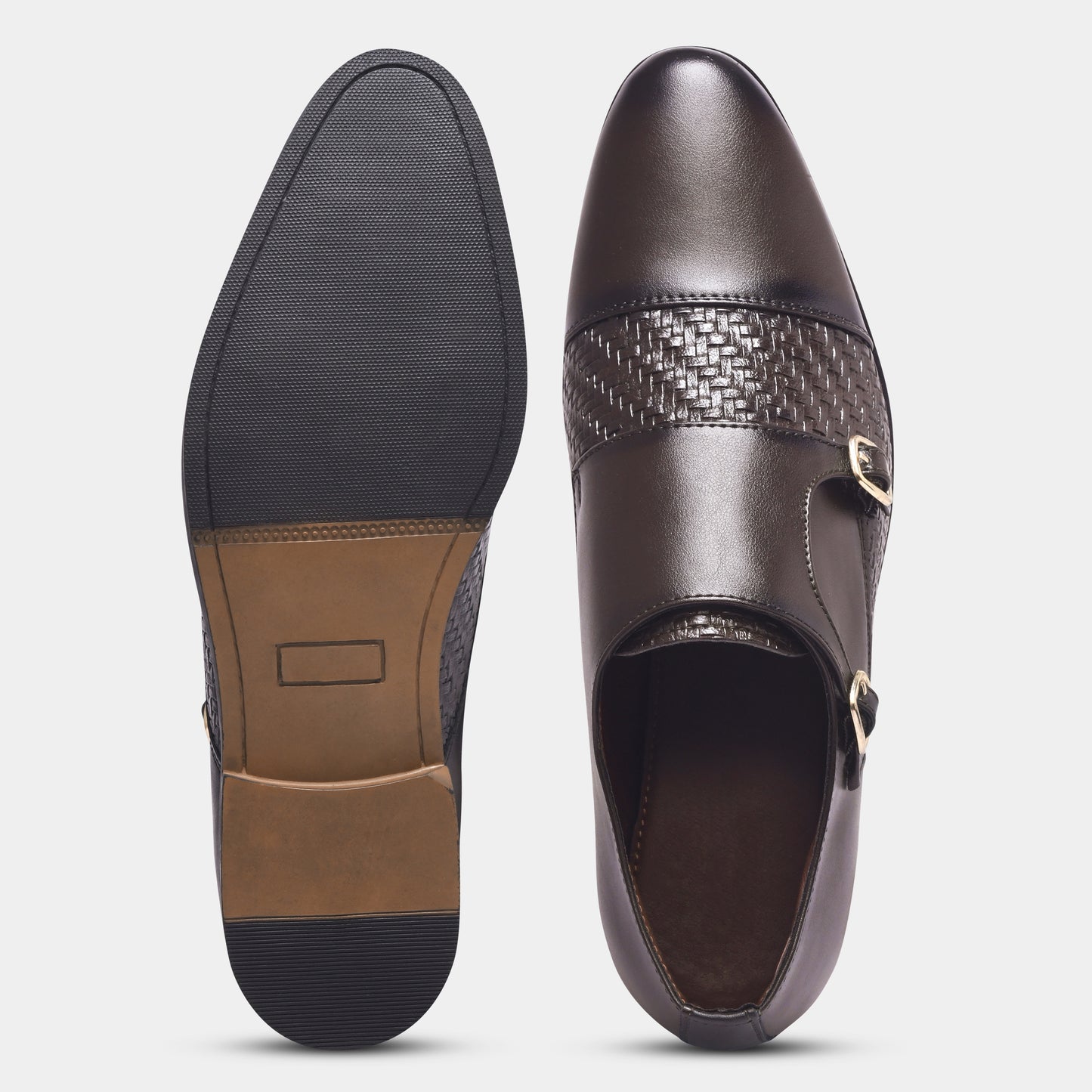 WAVEWALKER STEEL Men Premium Double Monk Strap Formal Shoes