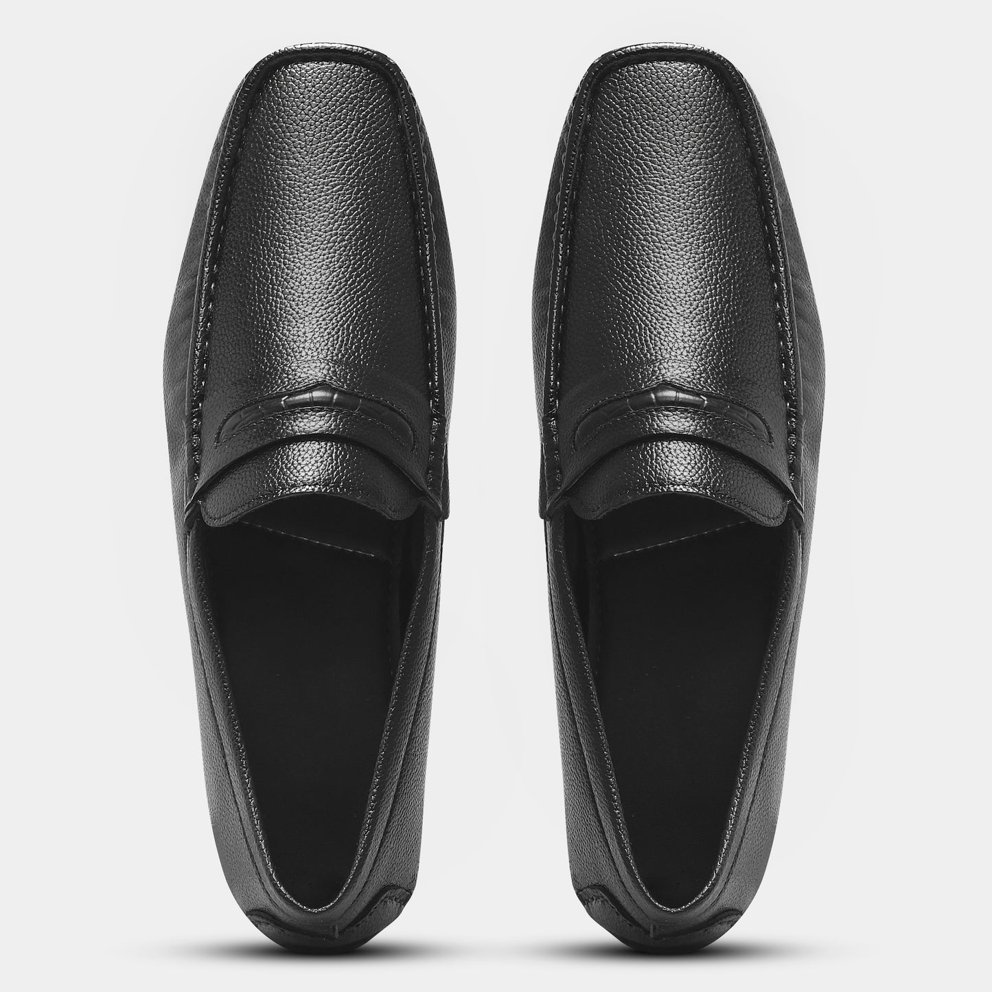 WAVEWALKER TITAN Classic Dress Black Penny Loafers For Men