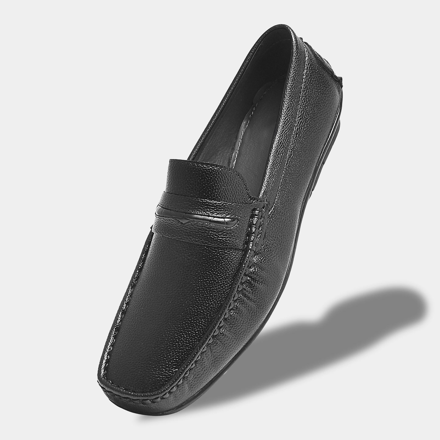 WAVEWALKER TITAN Classic Dress Black Penny Loafers For Men