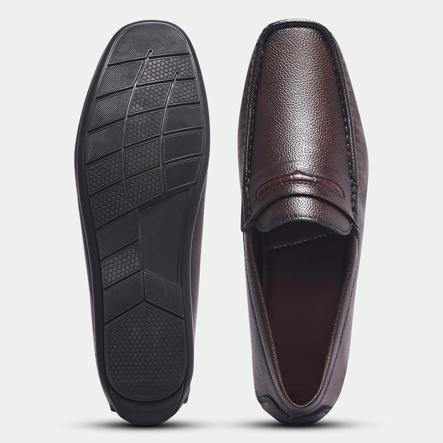 WAVEWALKER TITAN Classic Dress Black Penny Loafers For Men