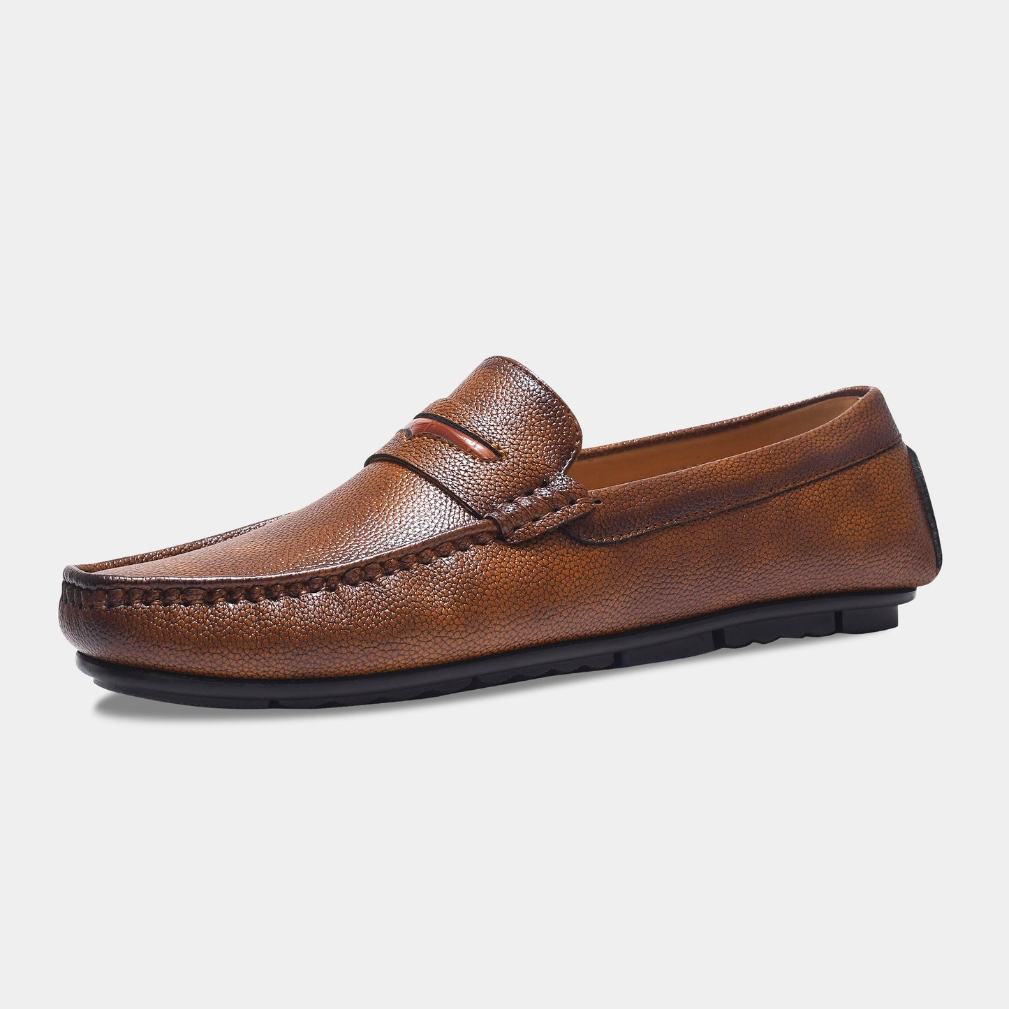 WAVEWALKER TITAN Classic Dress Black Penny Loafers For Men