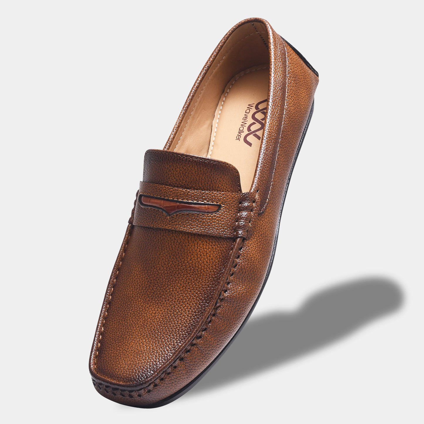 WAVEWALKER TITAN Classic Dress Black Penny Loafers For Men