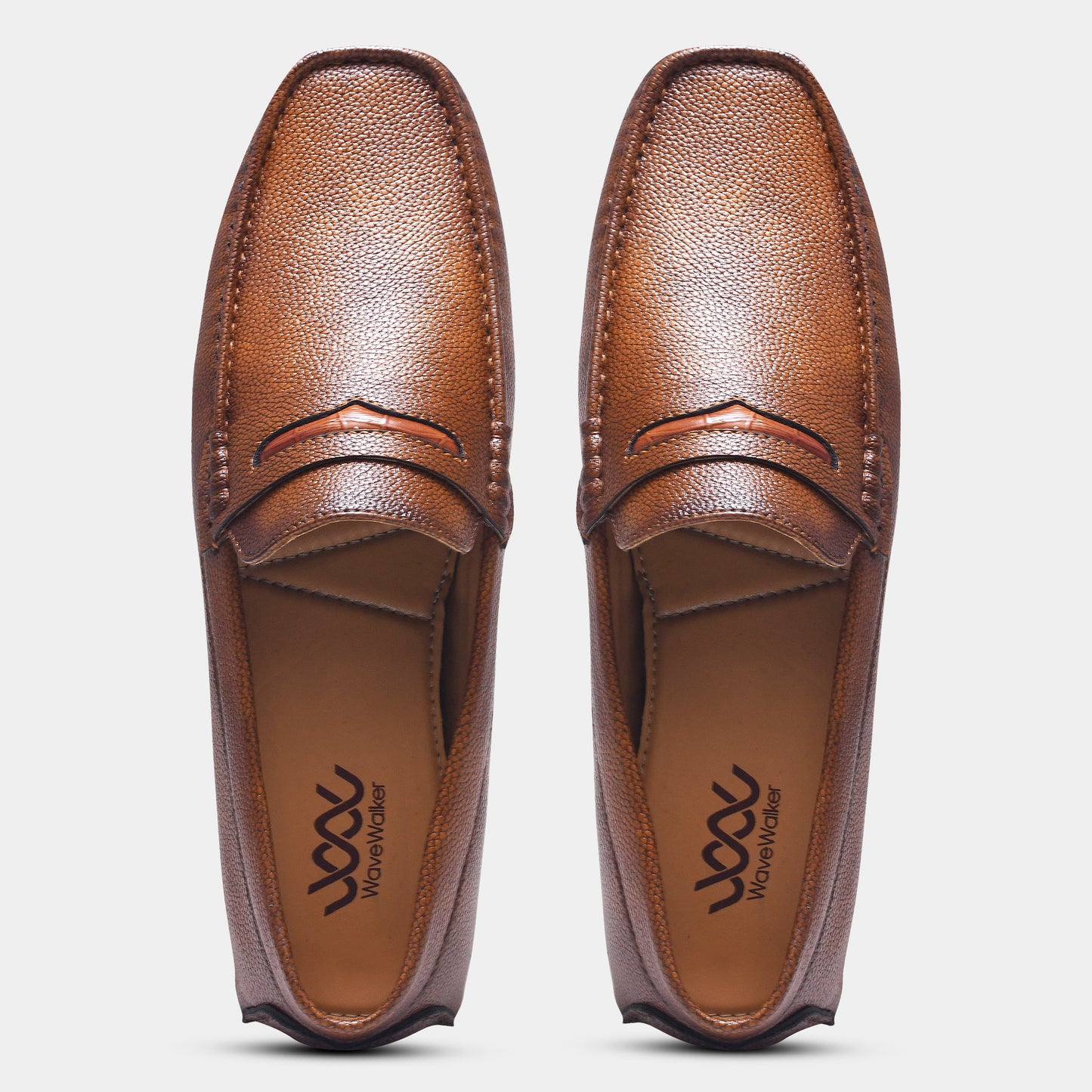 WAVEWALKER TITAN Classic Dress Black Penny Loafers For Men