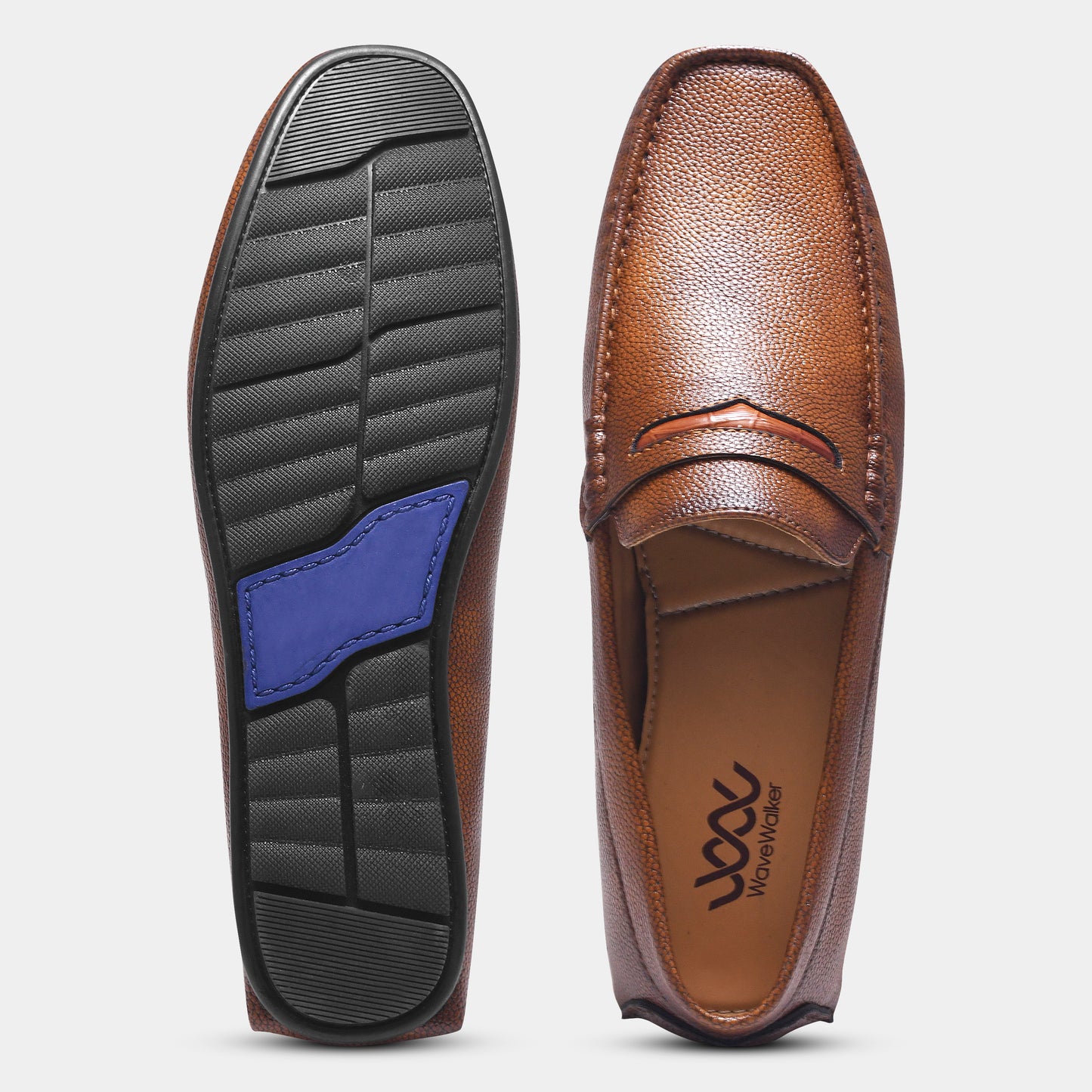 WAVEWALKER TITAN Classic Dress Black Penny Loafers For Men