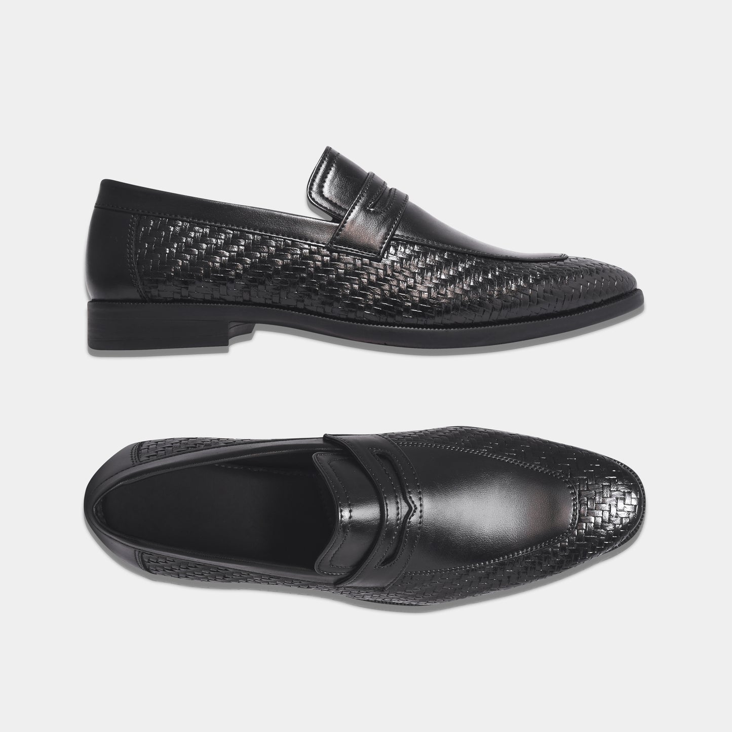 WAVEWALKER VANGUARD Handcrafted Woven Penny Loafers For Men