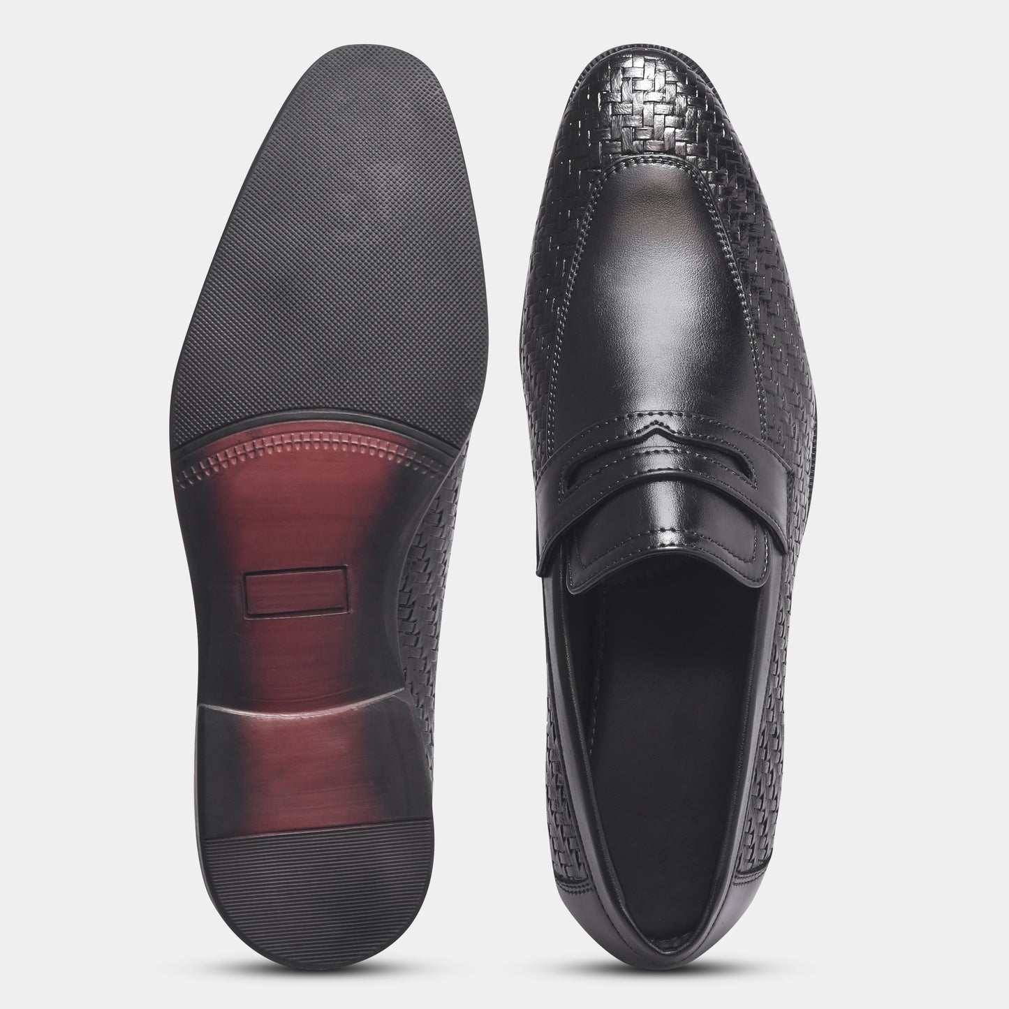 WAVEWALKER VANGUARD Handcrafted Woven Penny Loafers For Men
